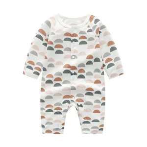 Wholesale Printed Newborn Spring Long Sleeve Jumpsuit Infant Thin Section Romper Summer Jumpsuit