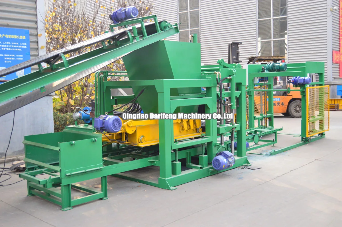 Fly Ash Interlocking Paving Block Moulding Machine Production Line Qt4 ...