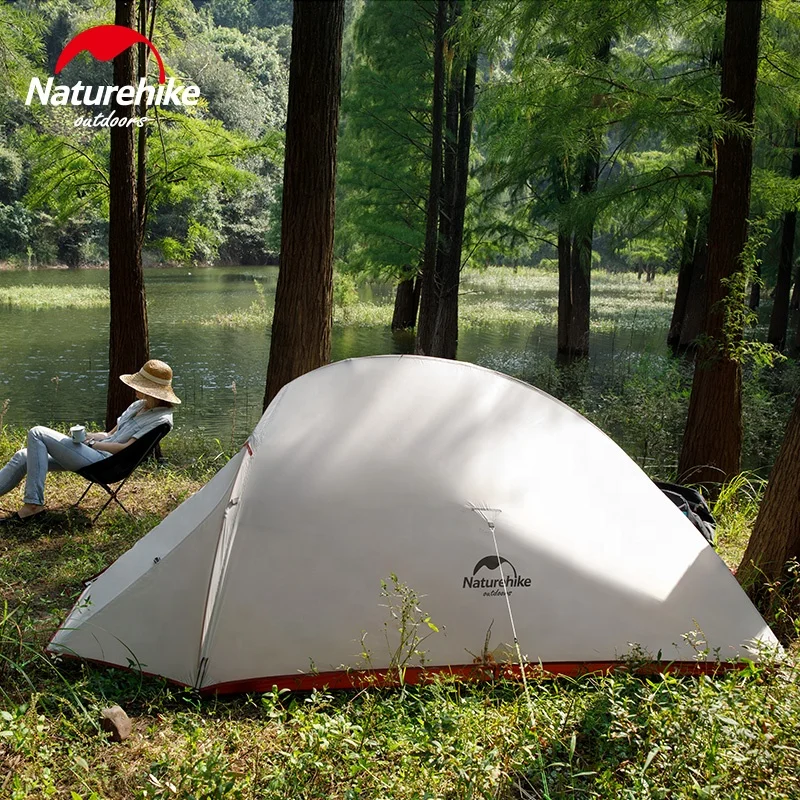 Naturehike Cloud up 1 2 3 Upgraded Ultralight Family Tent 210T Nylon Waterproof Aluminum Pole Outdoor Camping Tent