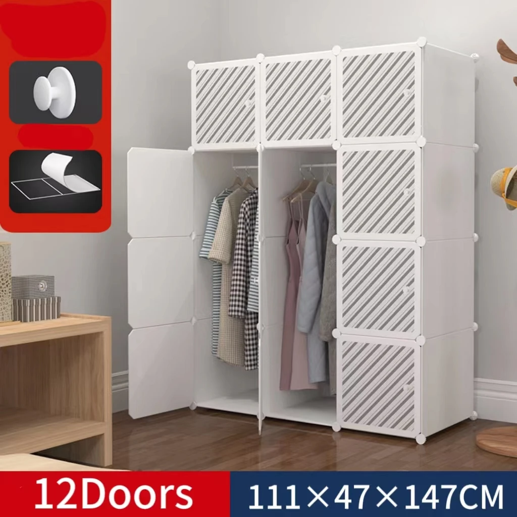 Folding Diy Bedroom Portable Storage Cloth Wardrobe Plastic Designs Girl  Cabinet Master Style Online Built Baby Home Furniture