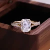 Bague en diamant de laboratoire taille OMC 3ct sans certificat IGI