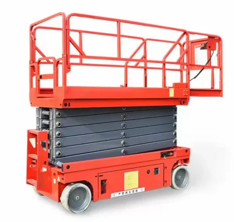 Small Indoor 14 Meters Basket Double Self Propelled Hydraulic Platform ...
