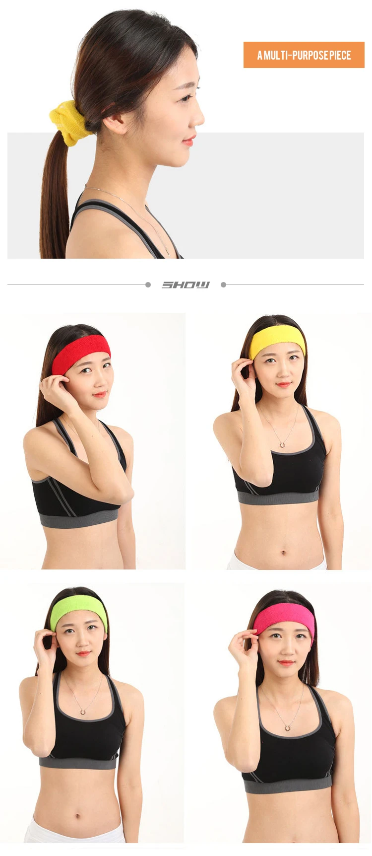 Wholesale Colorful Elastic Sport Sweatbands Headband Buy Sport Sweatbands,Elastic Headband