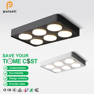 Commercial Indoor Ceiling LED Downlight 320mm*222mm*36mm IP20 30w 42w 54w Modern Style Aluminum Spot Light Surface Mounted