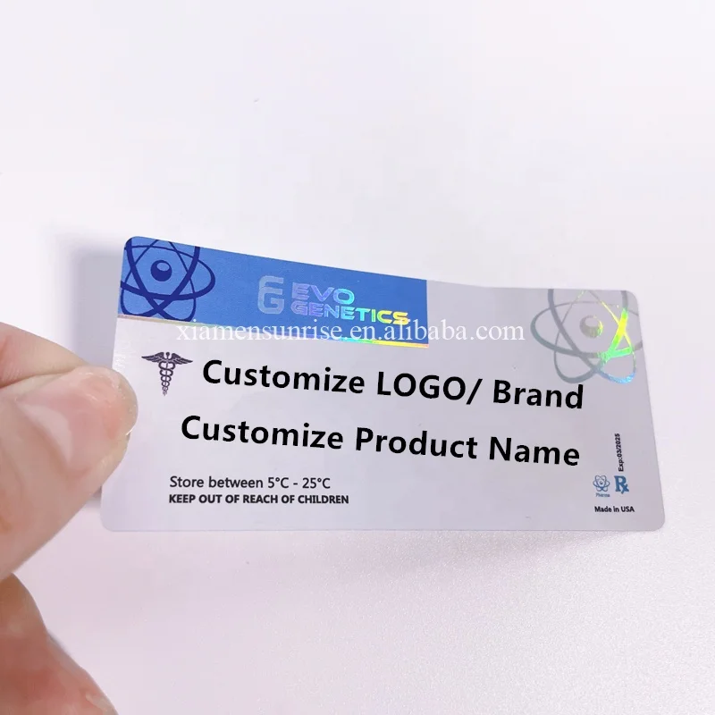 Custom Pharmaceutical 3ml Vial Sticker 10 Vials Kit Blister Tray Box ...