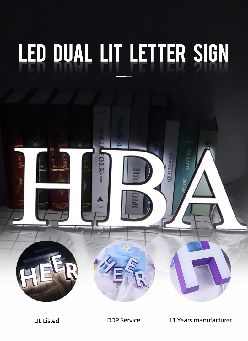 Hot Selling 3d Led Illuminated Advertising Signage Company Signage