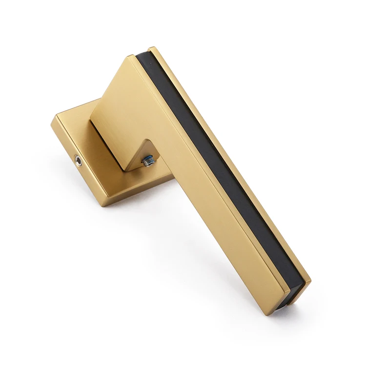 Factory High European Modern Style Interior Zinc Alloy  Luxury Gold Internal Door Handles