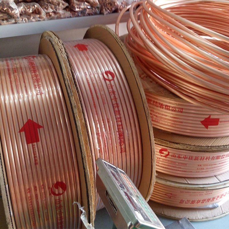 3/8 1/4 Custom Size Pair Sale Refrigeration Copper Water Coil Pipe
