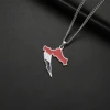 Map Flag Silver