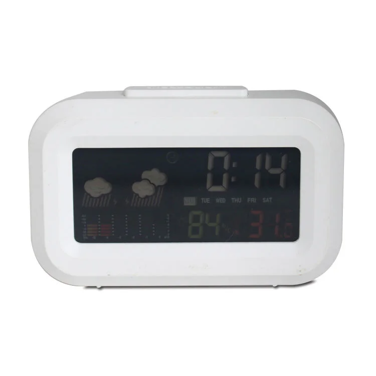 Portable Small Pocket Home Desktop Weather Clock Travel Electronic Digital Color Screen Weather Forecast Clock