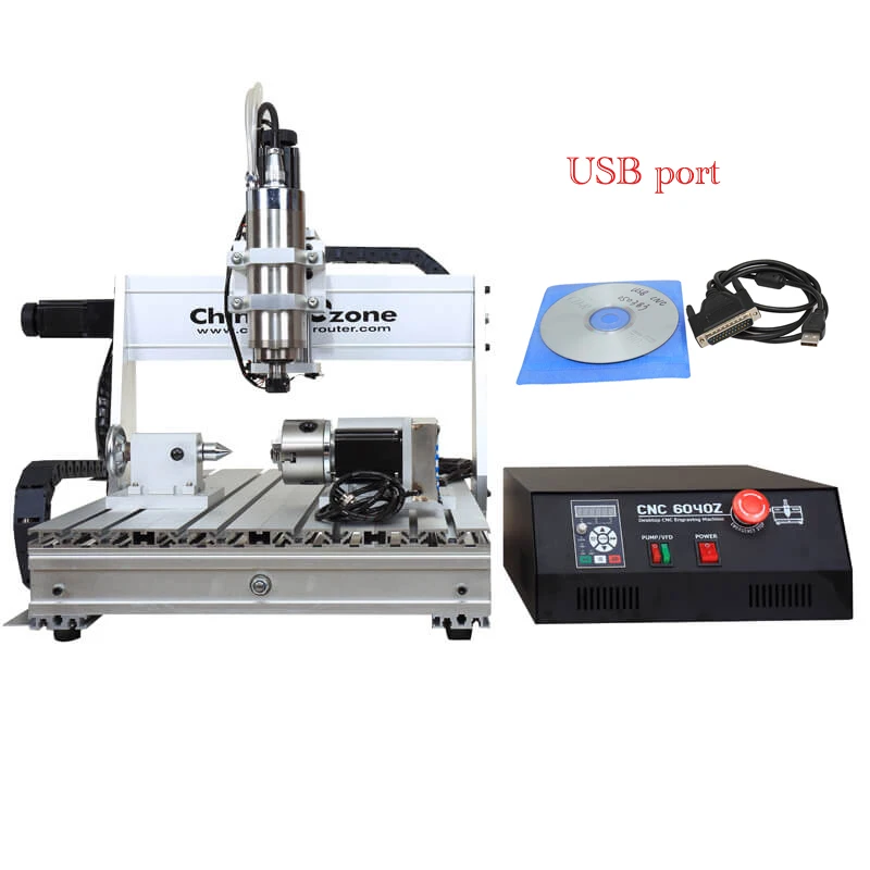 CNC 6040 Widely Used Homemade China Small Hobby 4 Axis Cnc 3D Mini Desktop CNC Router Machine Price Good for Sale