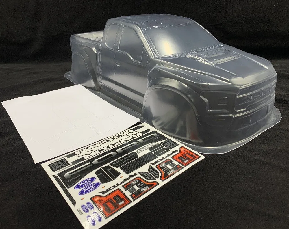 F150 Raptor With Shell 1/8 RC F150 Raptor Body Shell for 1/10 Scale Monster Truck - Perfect ...
