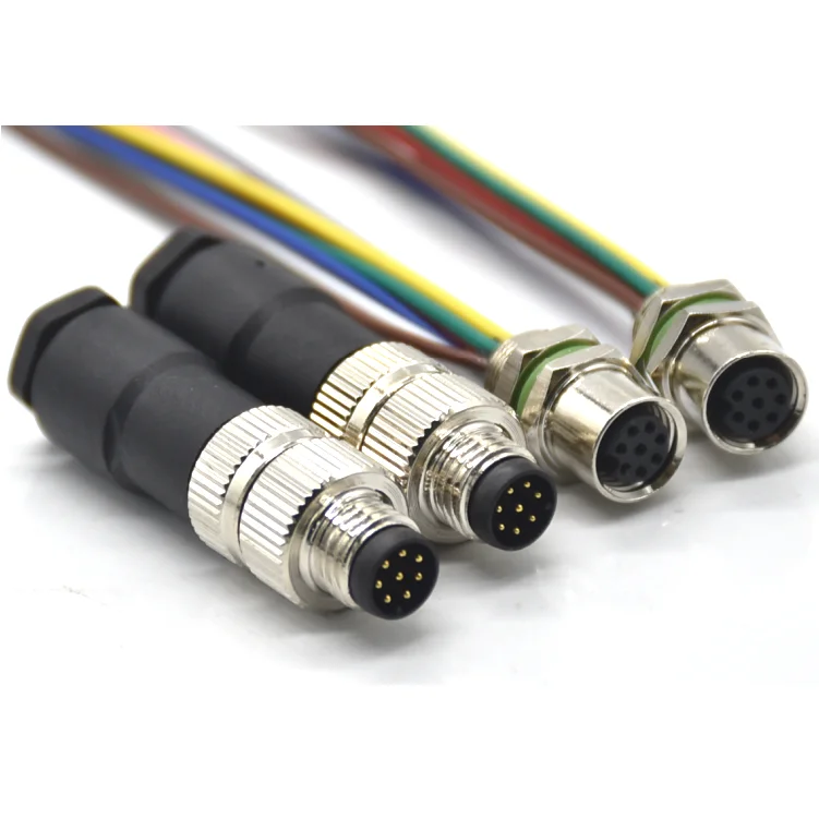 M8 Circular Connector 8 Pin - Industrial Waterproof Plug