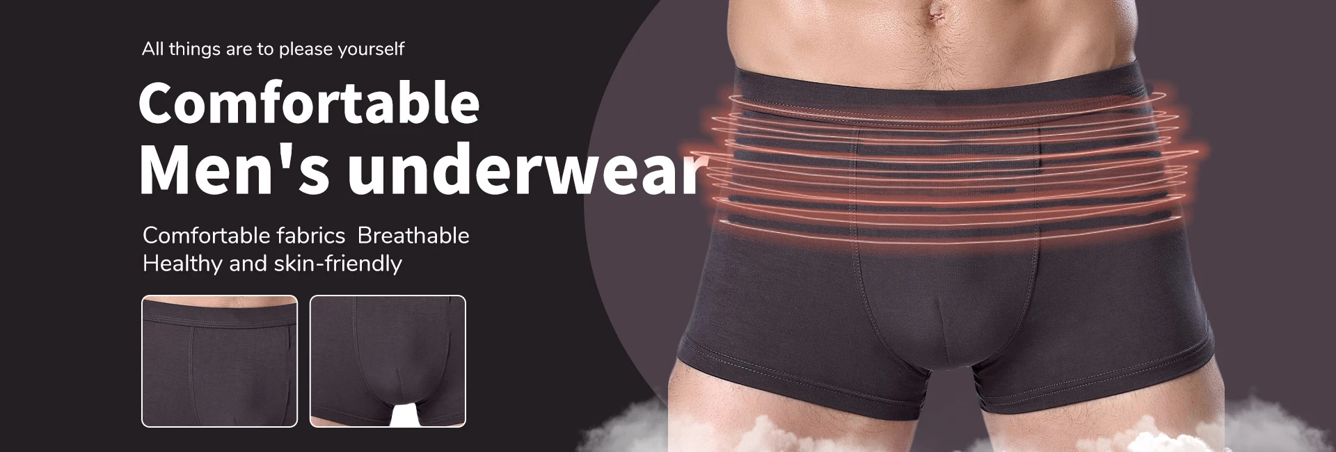 Customized Gentleman Casual Absorbent Breathable Underwear Large Size