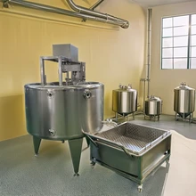 Portable 200L Cheese Fermentation Tank with Whey Separation Trough Enhances Efficiency & Quality Farm Home Use Cheese Production