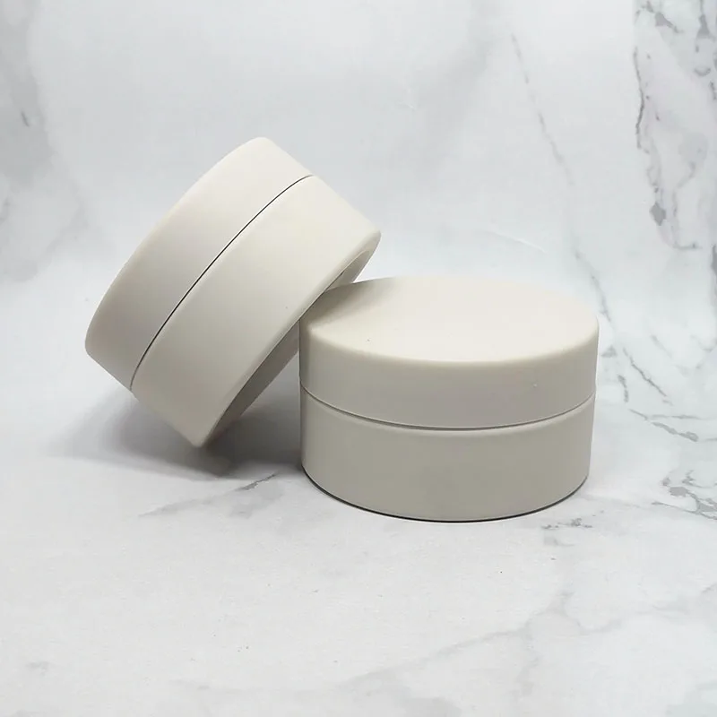 hair pomade round cosmetics 500ml gold lid plastic black pet jar