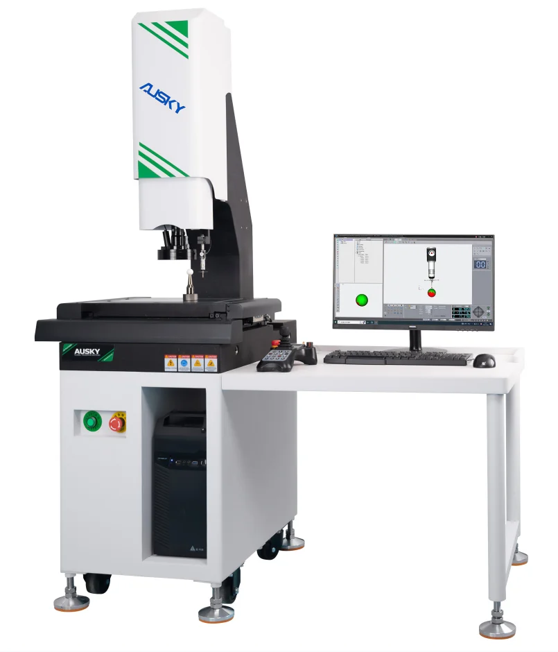 AUSKY Advanced 2D/3D Precision Vision Inspection High Resolution CMM Video Measuring System Optics Instrument Sensor Capability