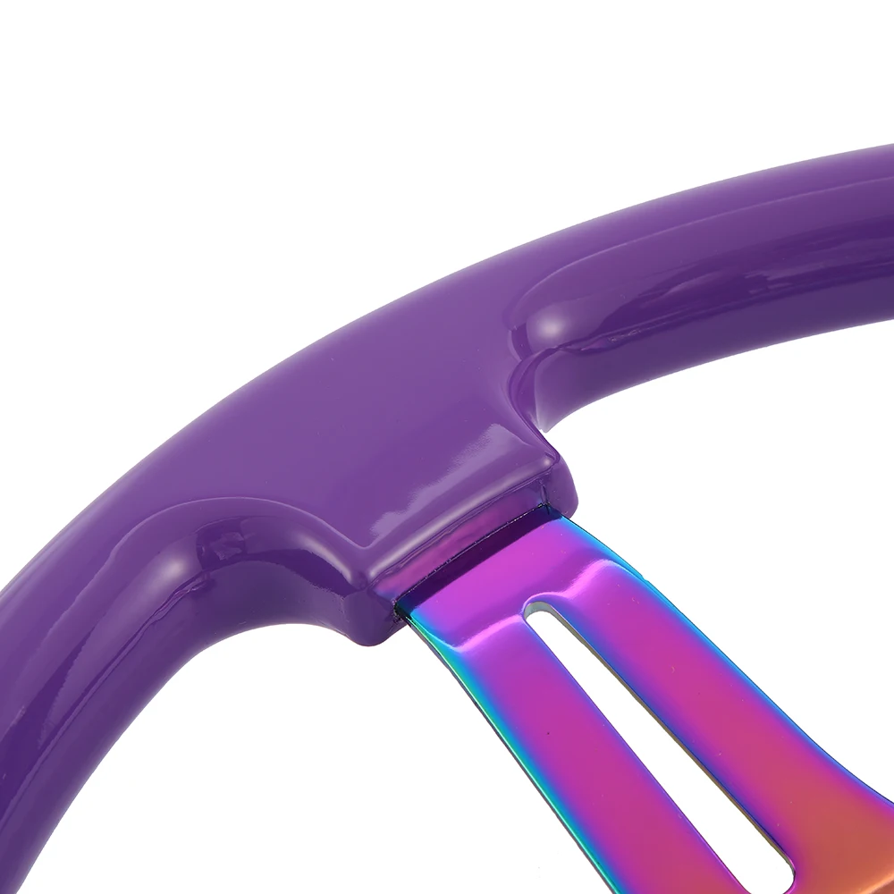 Universal Purple ABS Racing Steering Wheel for All Car Models