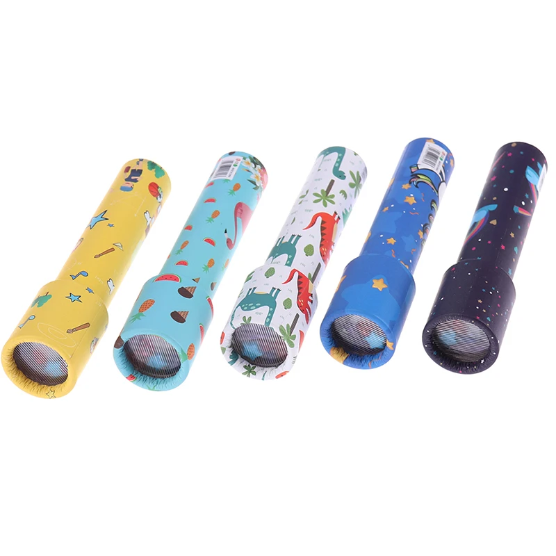 Wholesale magic Kaleidoscope Classic toys colorful wooden kaleidoscope for kids Magic Telescope Toy