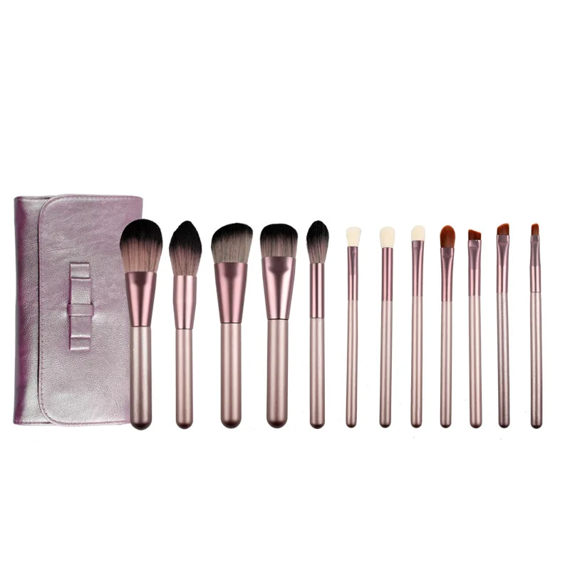 Фабрика OEM кисти для макияжа с логотипом на заказ набор кистей Кисти 12 шт. в