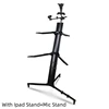 black-Ipad Stand+Mic Stand