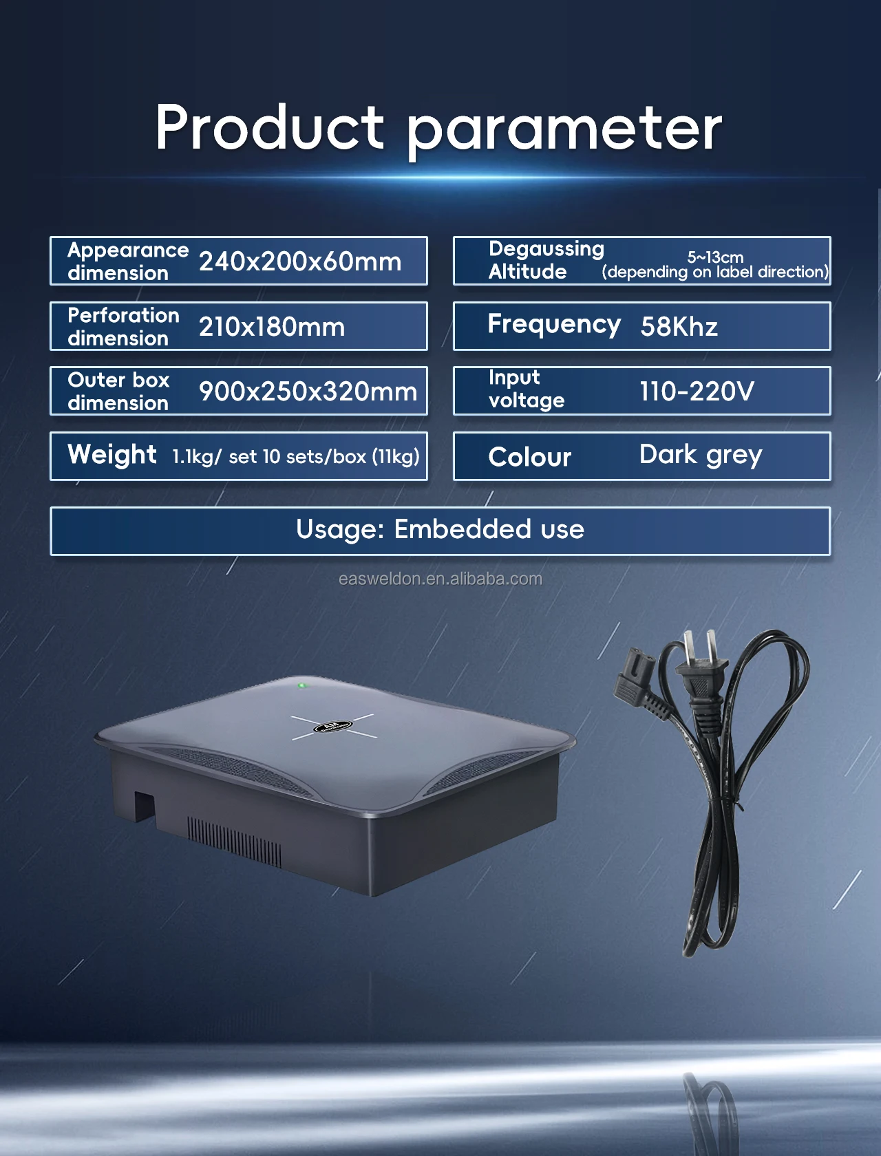 EAS Am Label Deactivator Anti Theft Store Security Alarm for Deactivate Soft Label Barcode