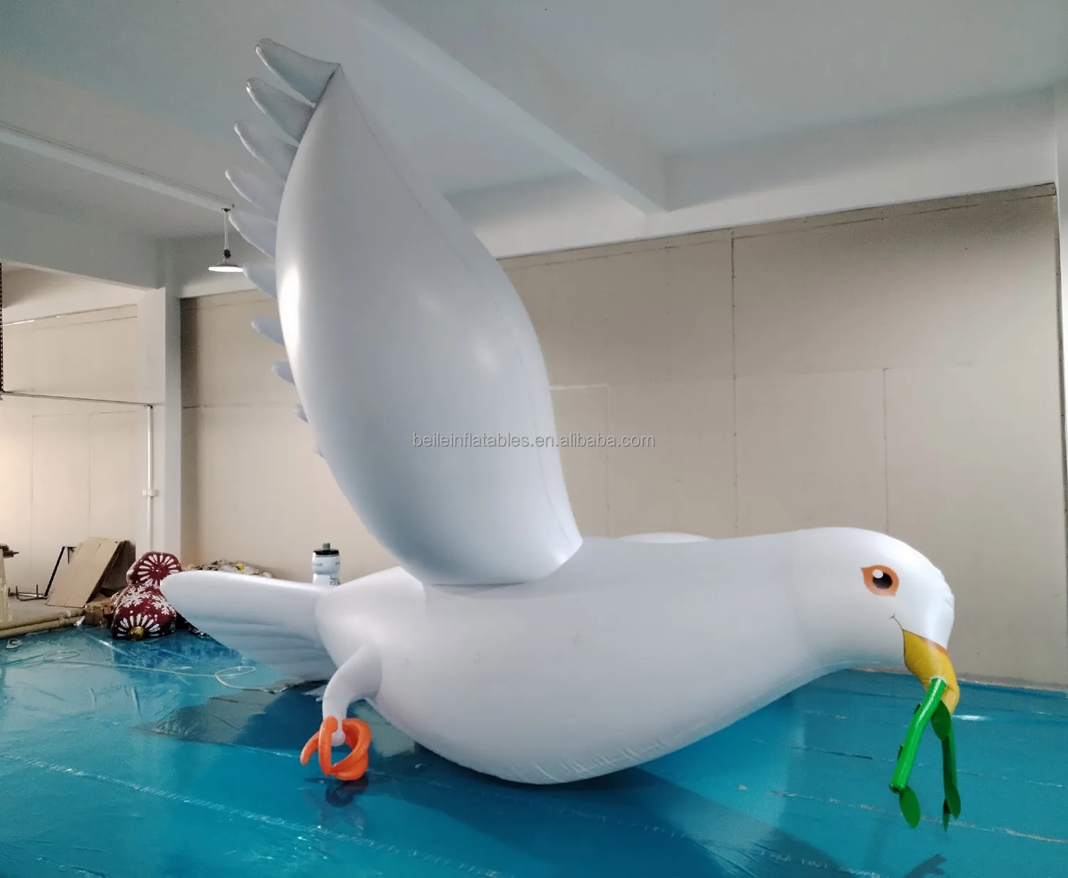 Beile PVC Helium Balloon Inflatable Doves for Advertising