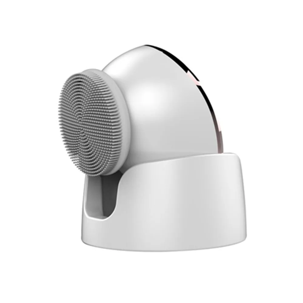 IFINE BEAUTY Multifunction 42 Degree Heating Sonic Vibration Silicone Facial Cleansing Brush for Woman