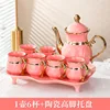 Swan pot gold plated pink gift box