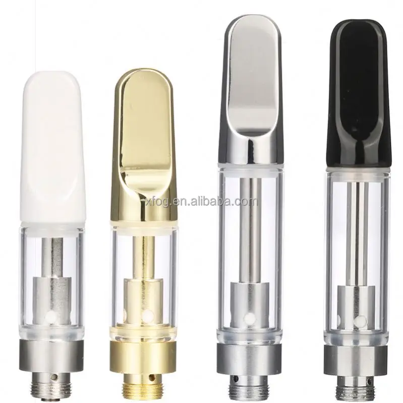 Gold Glass Ceramic Cartridge Empty Cbd Vape Pen Systems Cbd Oil Cartridge