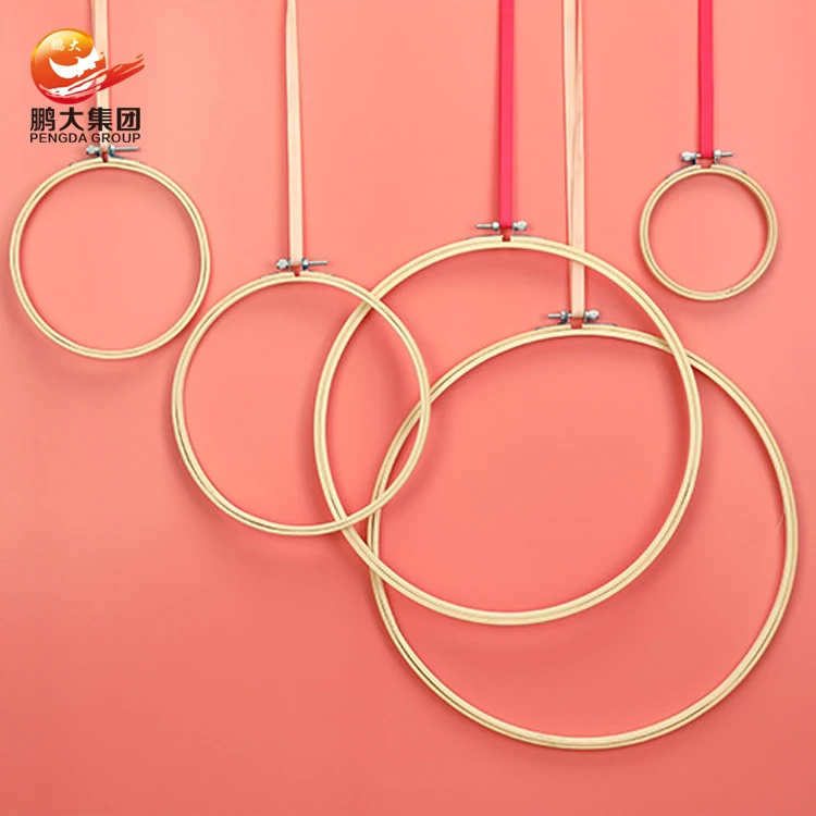 Wholesale Multisize Stitch Shed Stand Frames Round Mini Natural Bamboo Embroidery Hoops