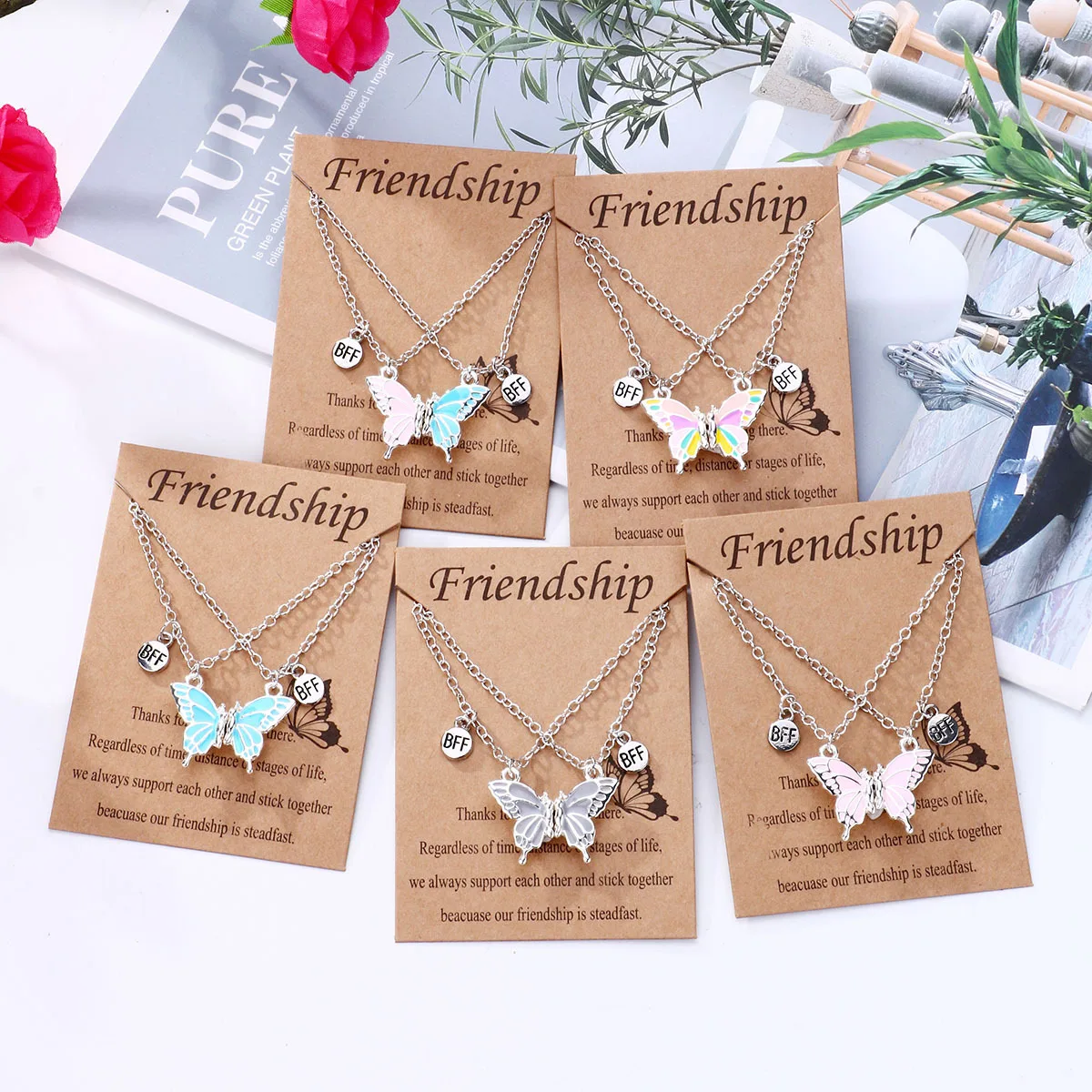 Friendship Necklace Set 4 Pieces Heart Shape Puzzle | Fruugo AE