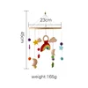 Rainbow crochet toy bed bell