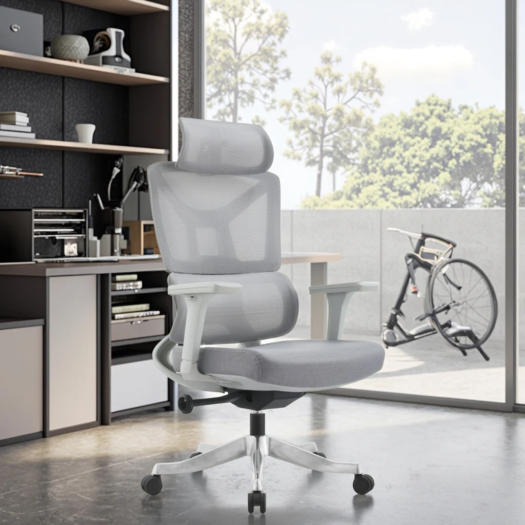 High End Ergonomic Design PU Lift Chair Reinforced Nylon Base High Elasticity Foam Professional Comfort 2