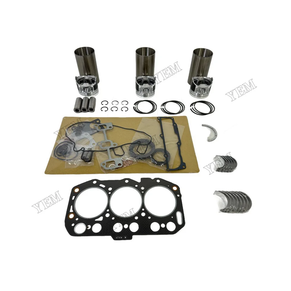 For Yanmar 3TNV80 Overhaul Repair Kit Engine Part Engine Piston Ring Gasket