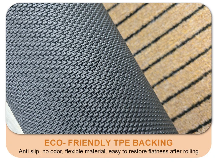 Ribs Design Cut Pile Doormat Durable PP Material TPE Backing Door Mat for Home Entrance(图6)