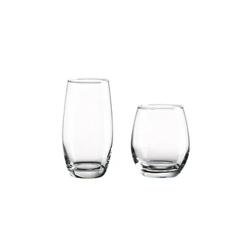 Classic Japanese Style  319ml  and 420ml  Juice Glass Transparent Crystal Beer Stein Customized logo for Promotional Usage