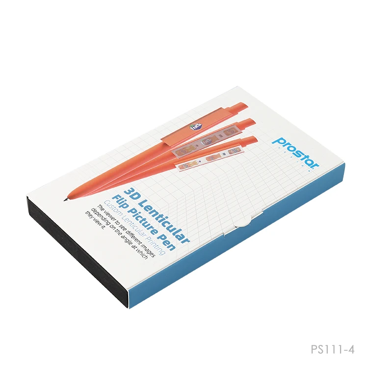 Prostar New Design Customized Printed  3D Lenticular Flip Picture Pen