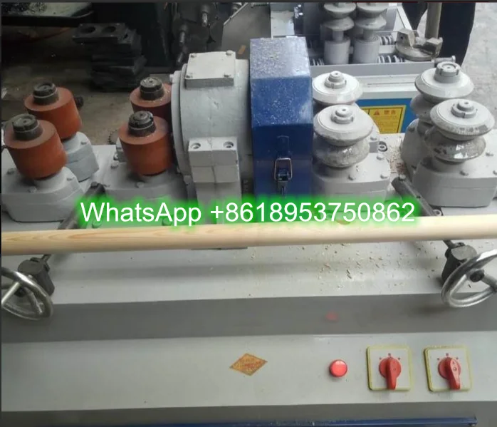 Automatic Mop Rod Rounding Machinery Wood Round Bar Processing Hammer