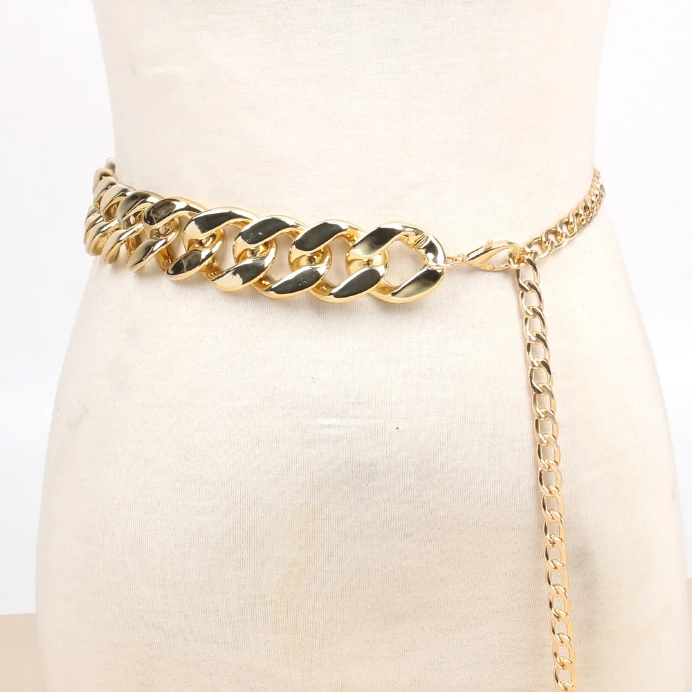 2024 Gold Chain Belt Womens - Chunky Boho Waist Jewelry