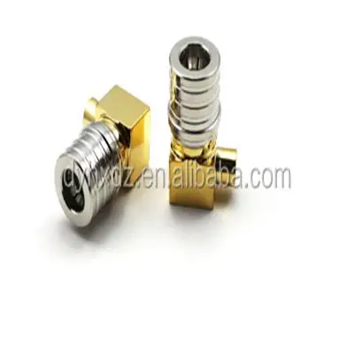 QMA Right Angle Plug Male Coaxial Rf Suitable Connector for RG141 RG402 Cable