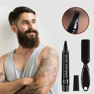Costom OEM Men Beard Growth Pen Facial Hair Moustache Beard Enhancer Nourish Shaping Anti Hair Loss Repair Shape Regrowth Pen