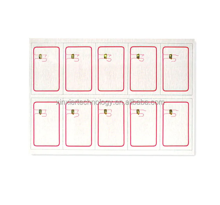 Layout 2*5 A4 Size Rfid Prelam Inlay Sheet - Buy Rfid Prelam Inlay ...
