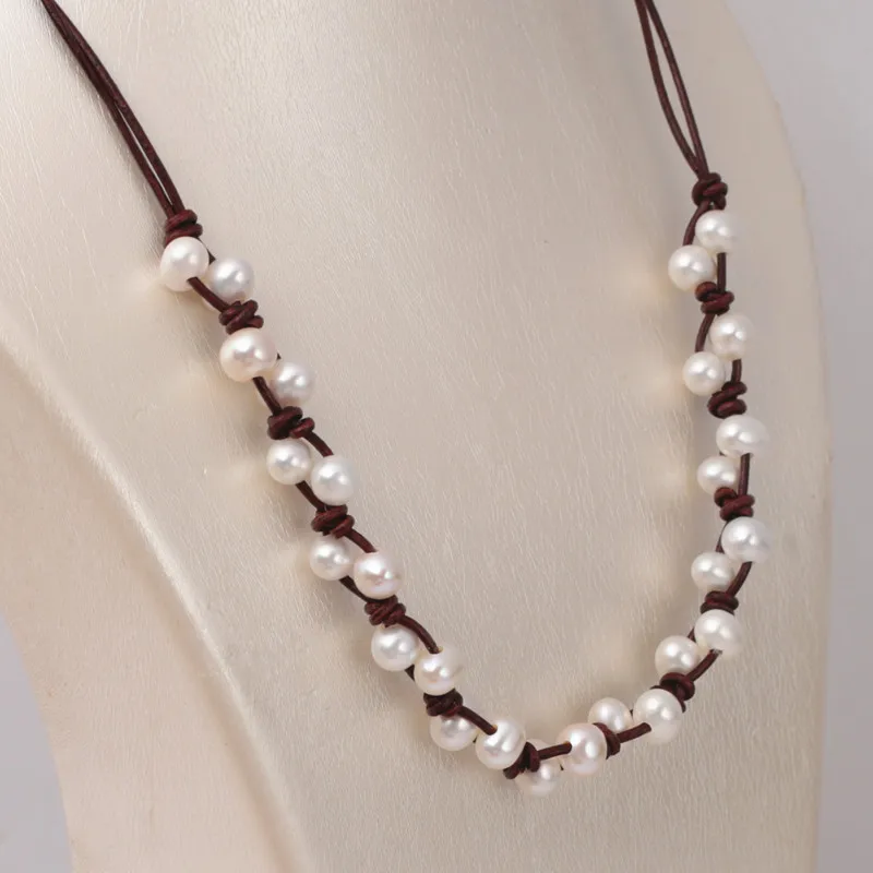 Handmade Necklace,Egg Pearl 