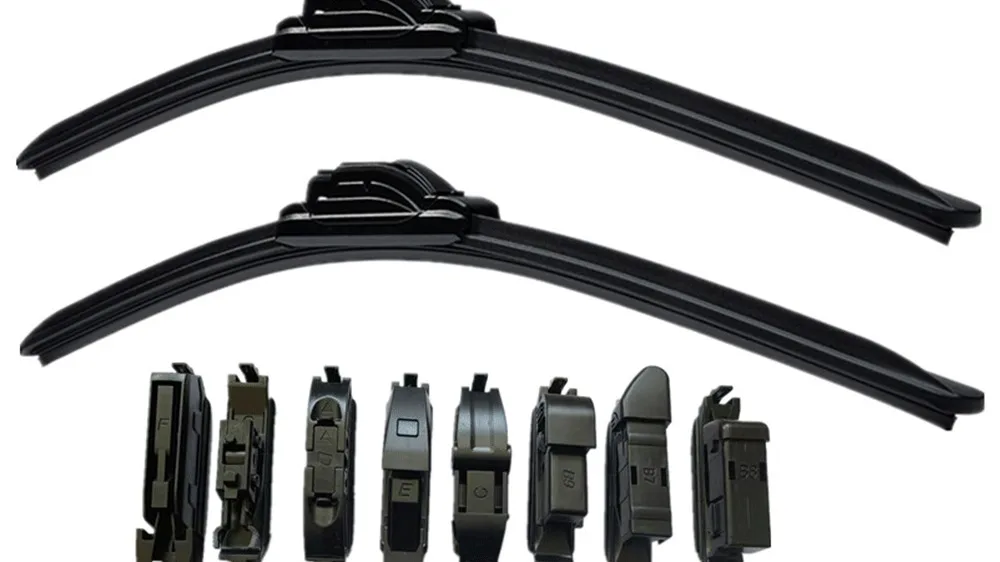 Auto Car Soft Screen Frameless Glass Rear Cleaning Windshield Wipers Blade Silicon Arm Universal