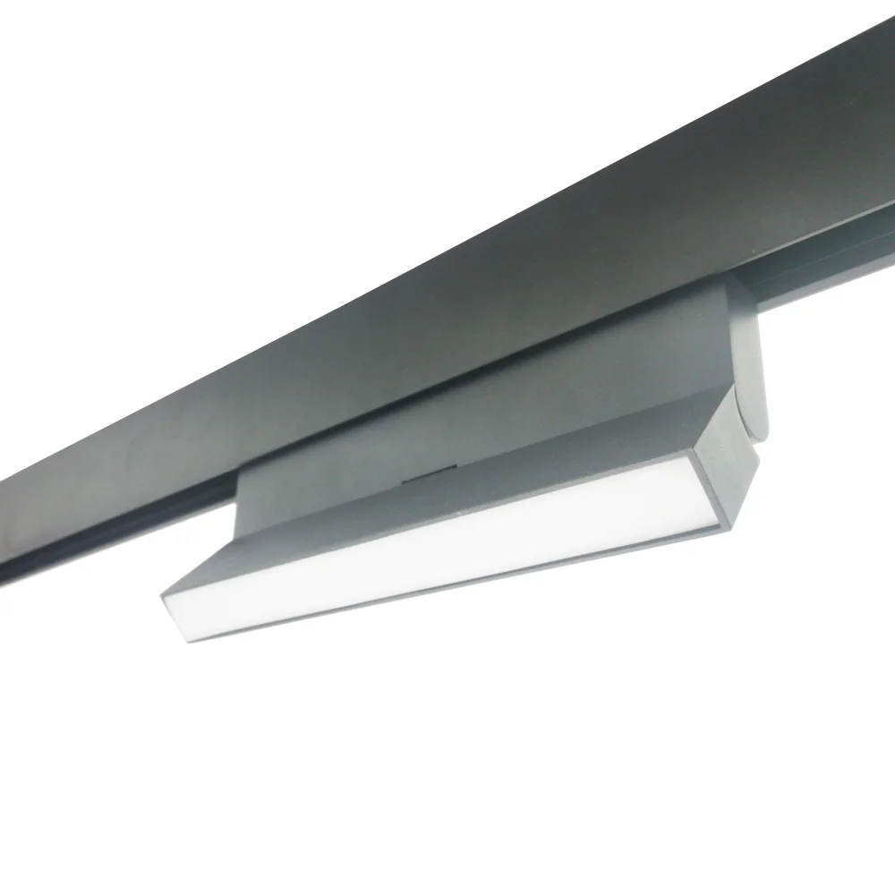Smart 48V Magnetic LED Linear Track Spot Lighting System Magnetic Magnet Rail LED Lamp Magnetic Track Light