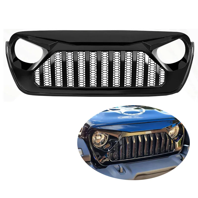 ABS Front Grill Front Bumper Upgrade For Jeep wrangler JL 2018-2022 OEM 4x4 Front Car face Accessories