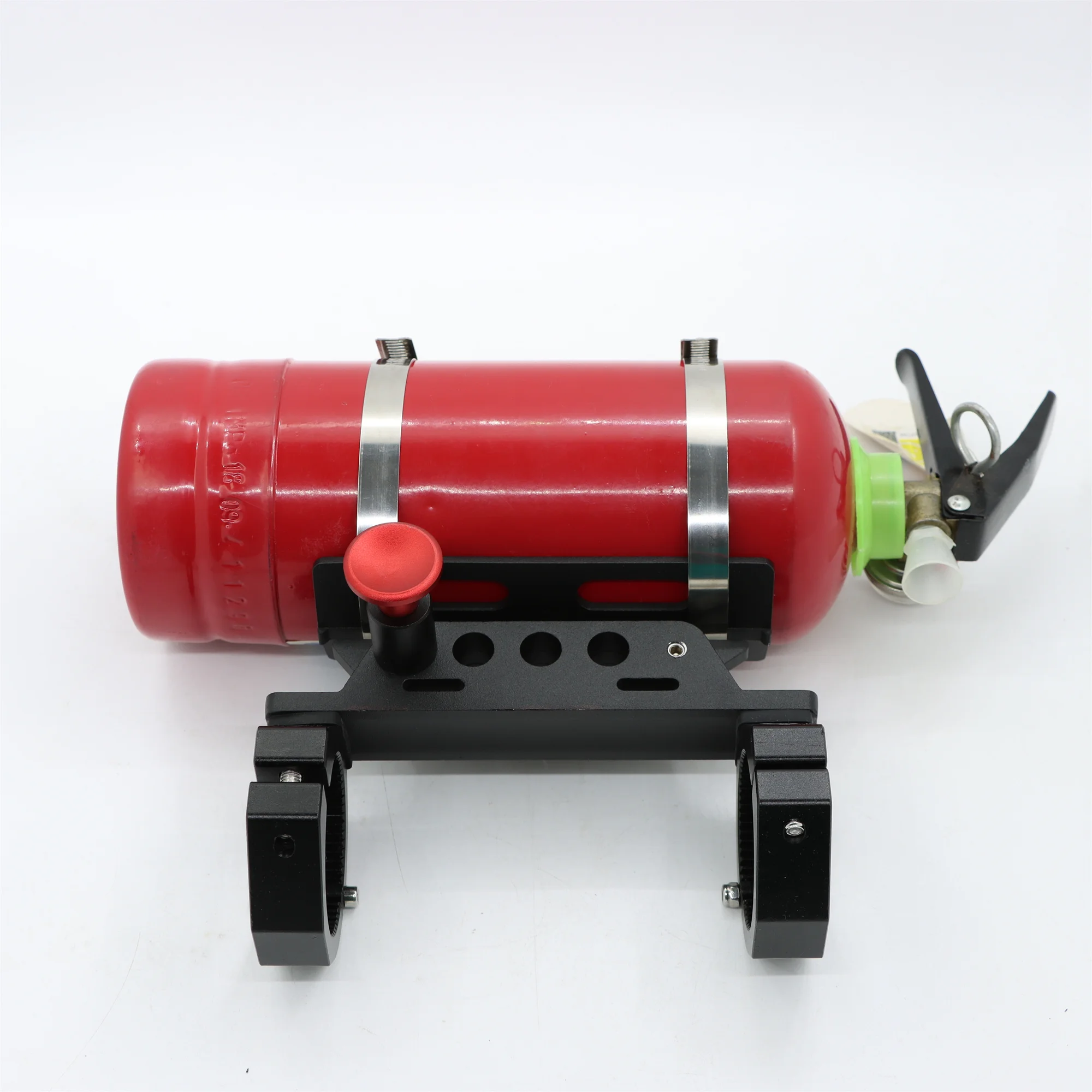 Support D'extincteur Réglable Pour Roll Bar - Nylon Noir, Fixation Par Sangle, Type CO2