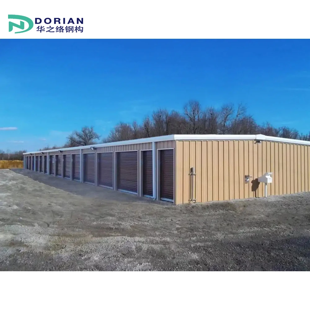 Modern Steel Structure Metal Prefabricated Garage Shed Storage Building for Trucks