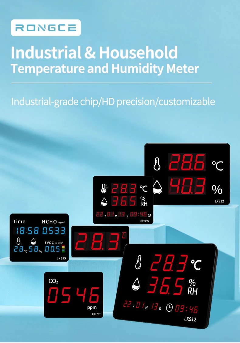 Large Screen Temperature And Humidity Display Instrument,Industrial ...